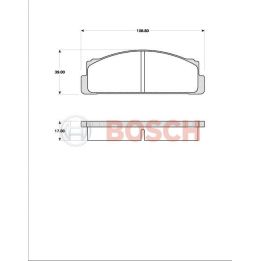 Ön Fren Balatası Fiat Tofaş M131 Dks (1974-1986) - Bosch 0986TB2002