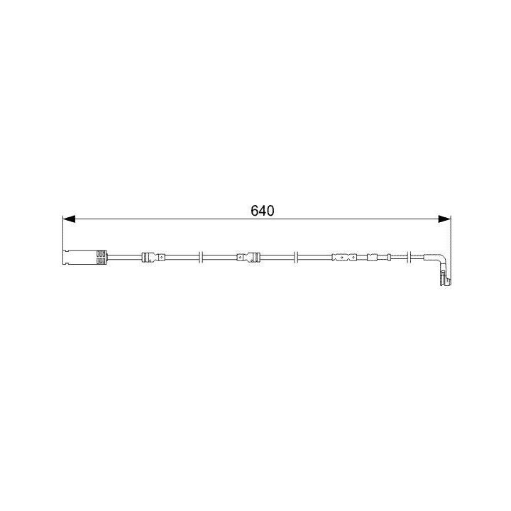 Fren Balatası İkaz Kablosu 640mm BMW 1 ve 3 Serisi (2004-2011) - Bosch 1987473045