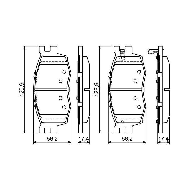 Accent Era Kia Rio Ve I20 Ön Fren Balatası (2006-2012) - Bosch 0986494139