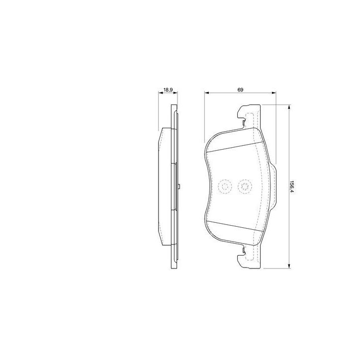 Volvo S60 S80 V70 XC70 Ön Fren Balatası (1997-2006) - Bosch 0986424540