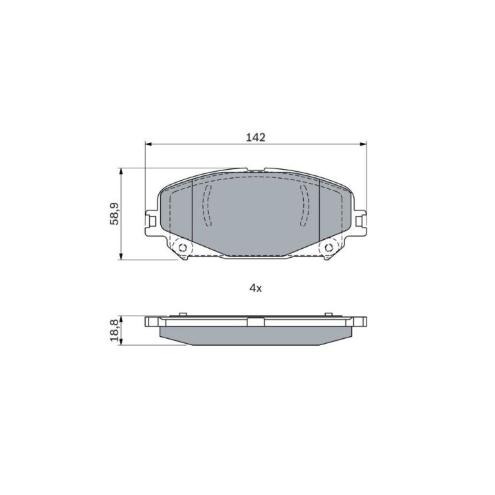 Renault Arkana Espace Scenic Megane Ön Fren Balatası - Bosch 0986424939