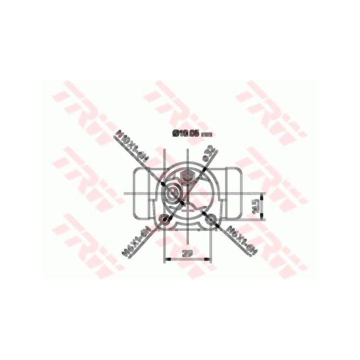 Sağ Teker Silindiri Renault R19 İçin - TRW BWD132