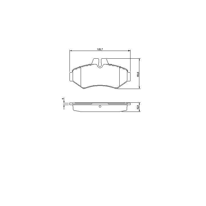 Arka Fren Balatası Mercedes G Serisi Sprinter ve VW LT28 (1989-) - Bosch 0986424516