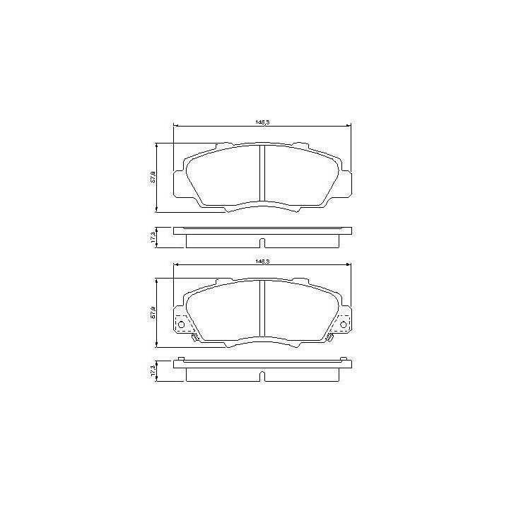 Ön Fren Balatası Honda CR-V HR-V Accord Uyumlu (1993-2001) - BOSCH 0986461142