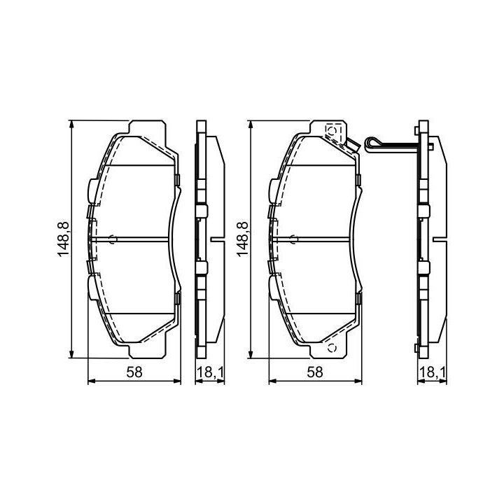 Ön Fren Balatası Honda CR-V HR-V Accord Uyumlu (1993-2001) - BOSCH 0986461142