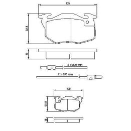Fren Balatası Citroen Saxo Peugeot 106 Uyumlu (1996-2005) - BOSCH 0986461763