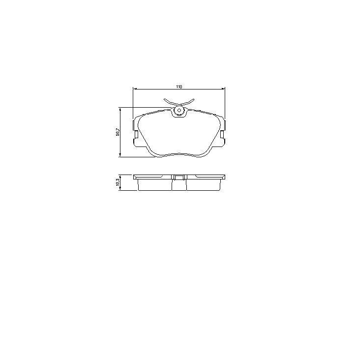 Ön Fren Balatası Mercedes W124 W201 (1984-1996) - Bosch 0986469410