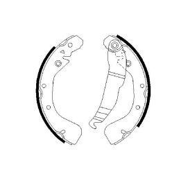 Arka Fren Pabucu (230x41) Opel Astra G Vectra B Zafira İçin (1993-) - Bosch 0986487554