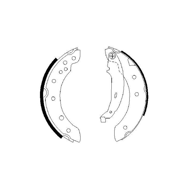 El Fren Balatası Renault Clio II Laguna Logan P206 P306 Saxo İçin - Bosch 0986487585