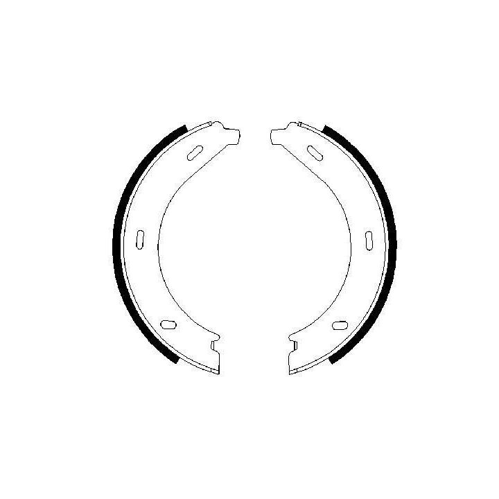 Pabuçlu Fren Balatası (178x20 mm) Vito V200 V230 V280 İçin (1995-2003) - Bosch 0986487605