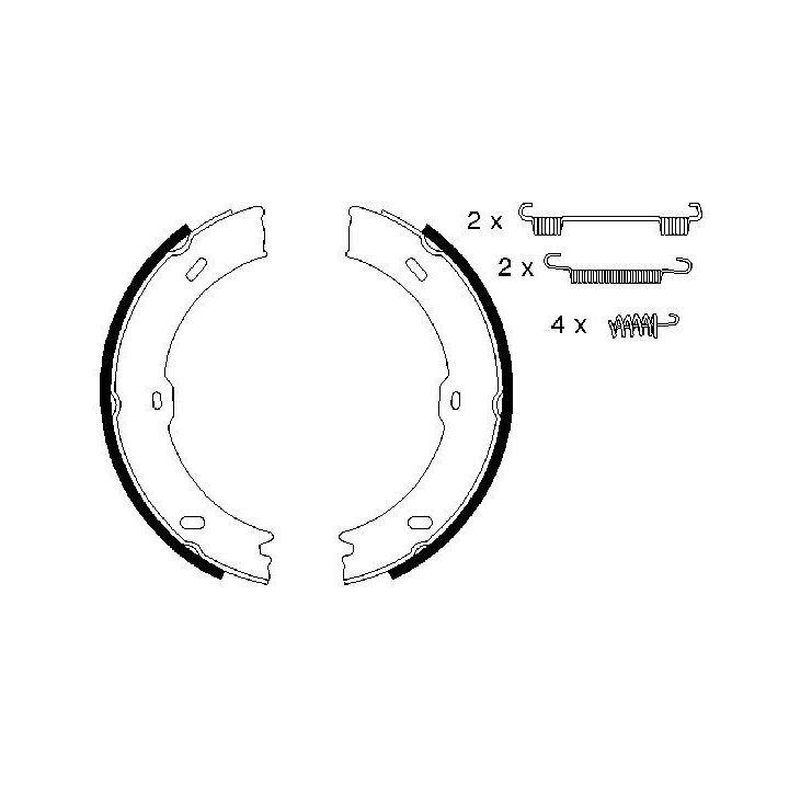 Arka Fren Balatası Park Freni Mercedes Sprinter VW Crafter (2006-2016) - Bosch 0986487720