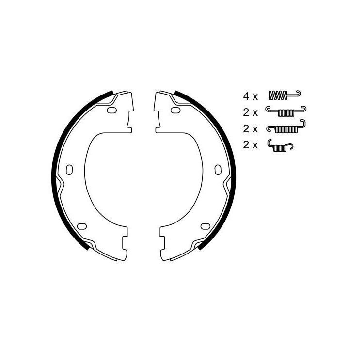 Pabuçlu Fren Balatası Mercedes Sprinter VW Crafter (2006-) - Bosch 0986487751