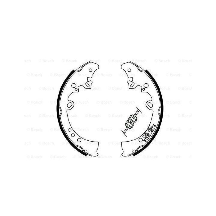 Pabuçlu Fren Balatası 295x62mm Toyota Hilux 2.5/3.0 D-4D (2005-) - Bosch 0986487787