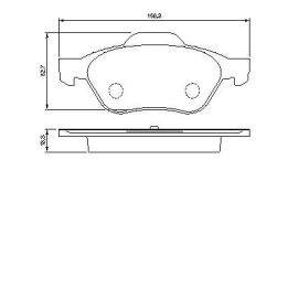 Ön Fren Balatası Renault Laguna Ii Ve Iii İçin (2001-2007) - Bosch 0986494034