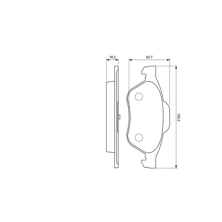 Ön Fren Balatası Renault Laguna Ii Ve Iii İçin (2001-2007) - Bosch 0986494034
