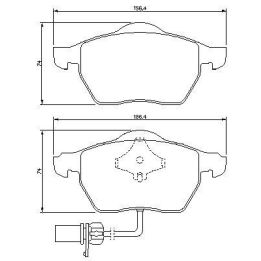 Ön Fren Balatası VW Passat Ve Audi A4 İçin (2000-2005) - Bosch 0986494050