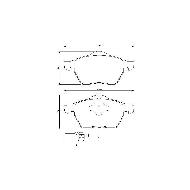 Ön Fren Balatası VW Passat Ve Audi A4 İçin (2000-2005) - Bosch 0986494050