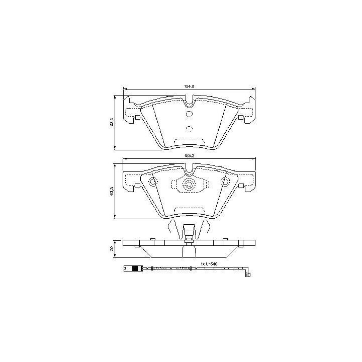 Ön Fren Balatası Bmw 3 Serisi ve 1 Serisi (2005-2013) - Bosch 0986494117