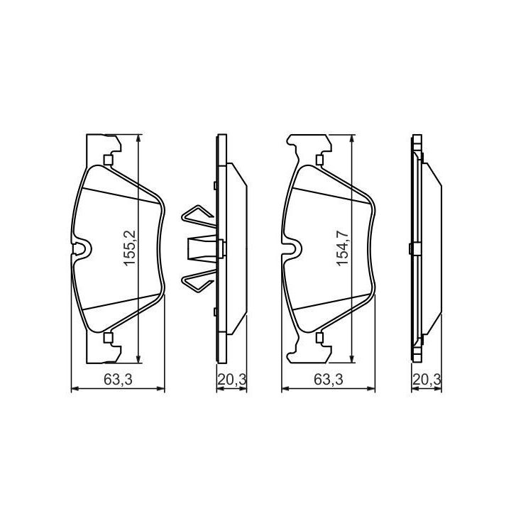Ön Fren Balatası Bmw 3 Serisi ve 1 Serisi (2005-2013) - Bosch 0986494117