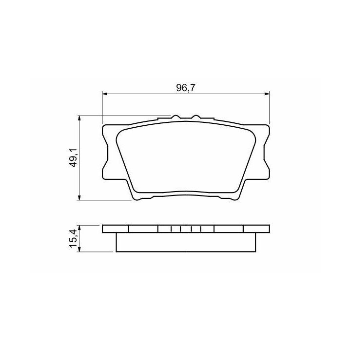 Arka Fren Balatası Toyota Rav4 ve Camry (2001-2012) - Bosch 0986494154