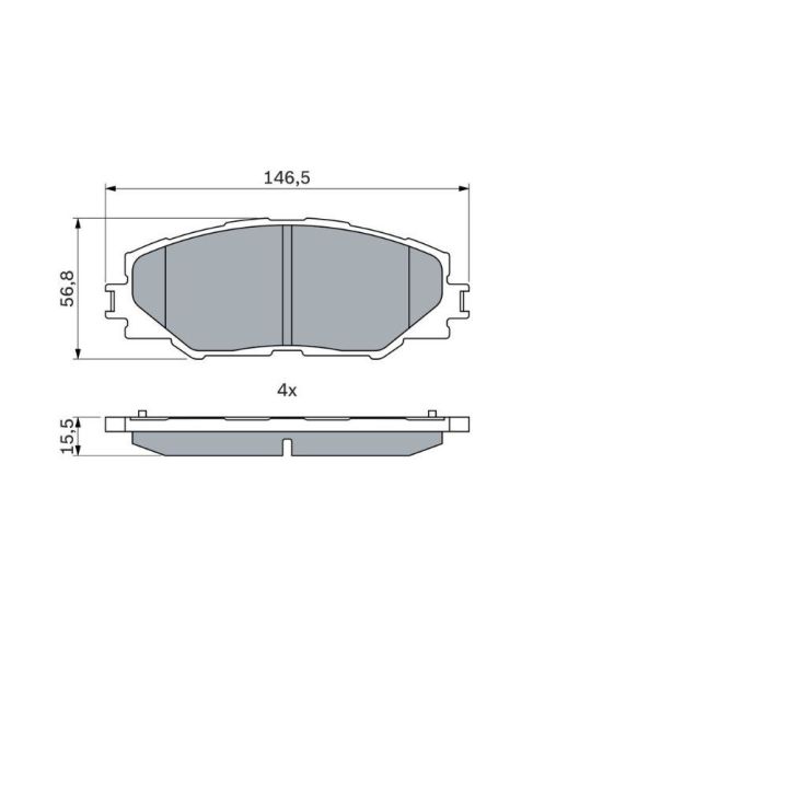 Ön Fren Balatası Toyota Rav 4 III Auris (2005-2011) - Bosch 0986494174