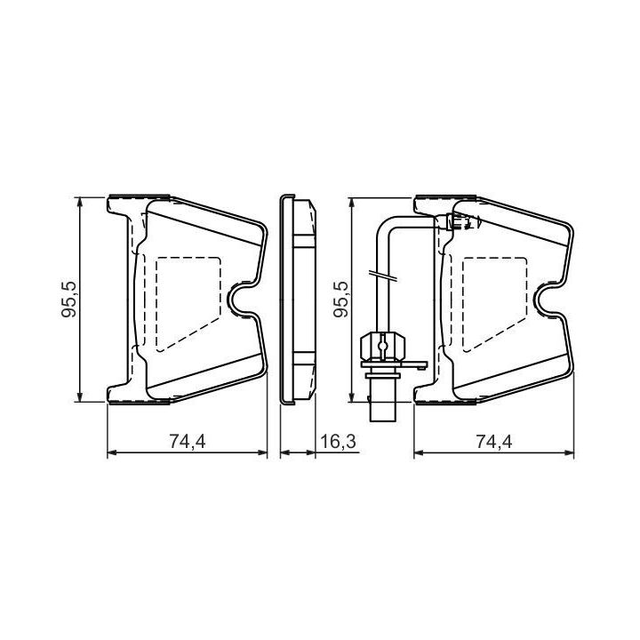 İkaz Kablolu Ön Fren Balatası Phaeton R8 Rs4 (2006-2010) - Bosch 0986494216