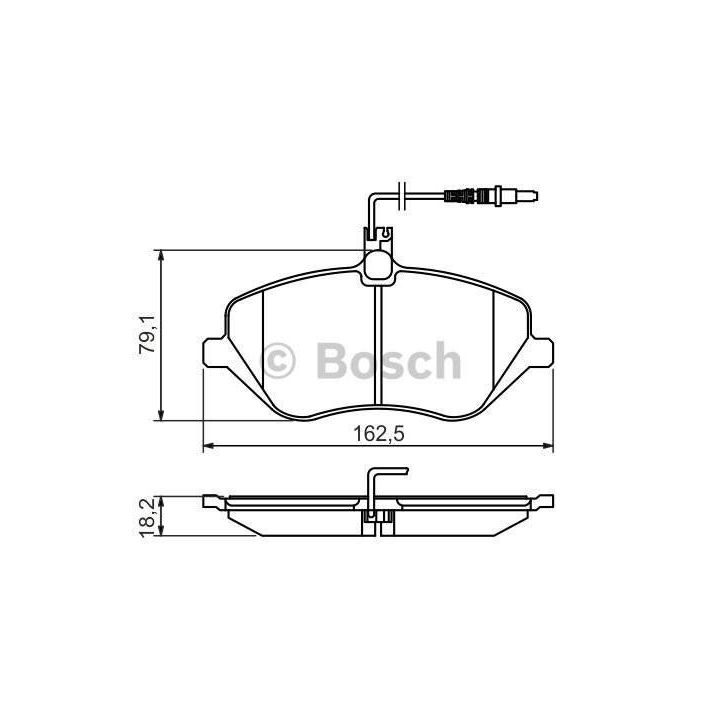 Ön Fren Balatası Peugeot 407 607 Citroen C5 III C6 (2000-) - Bosch 0986494484