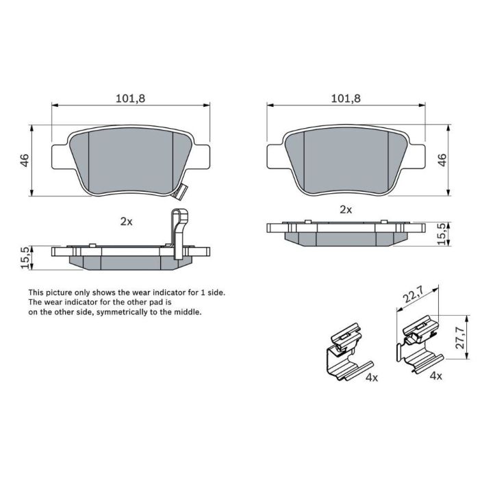 Disk Balata Ön/Arka Genel Kullanım - Bosch 0986424798