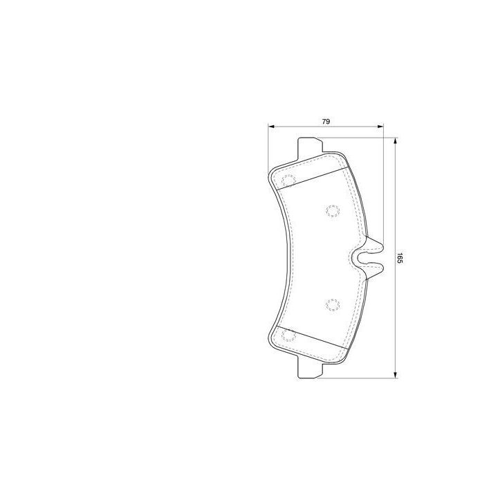 Mercedes-Benz VW Sprinter 411-509 CDI Disk Fren Balatası - Bosch 0986494122