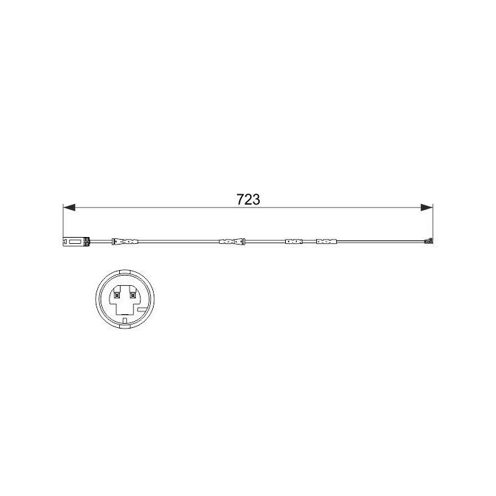Fren Balatası İkaz Kablosu 723mm BMW 3 Serisi (2005-2012) - Bosch 1987473514