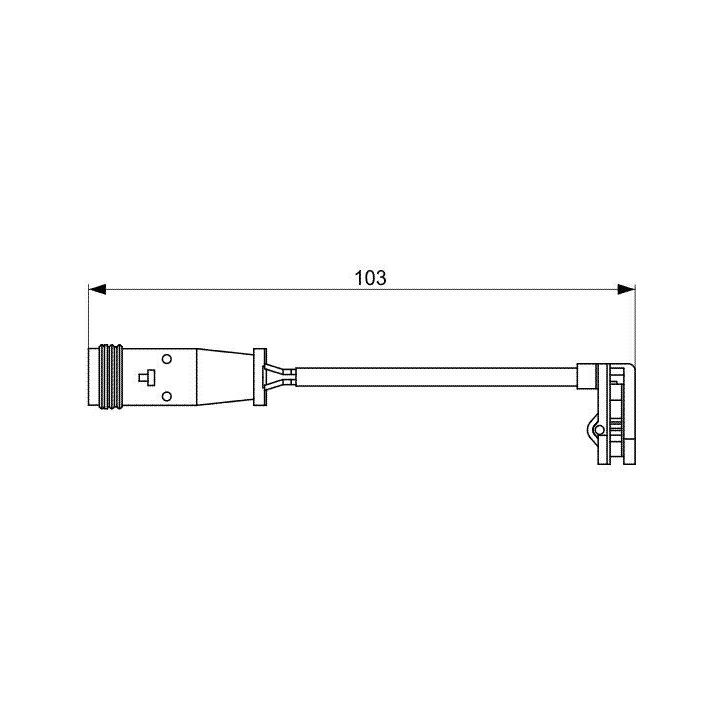 Ön Fren Balata İkaz Kablosu Mercedes W639 W447 B906 VW Crafter 30-50 (2006-2016) - Bosch 1987473037