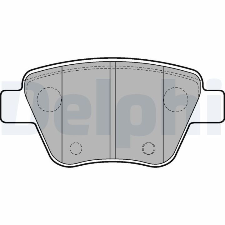 Arka Fren Balatası 109mm Audi A1 Seat Leon Ve Volkswagen Caddy III (2005-) - Delphi LP2178