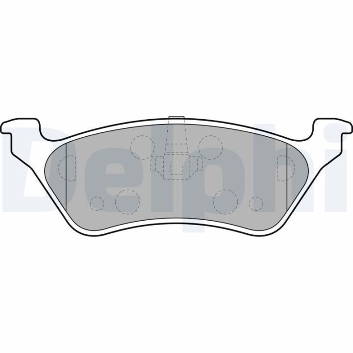Arka Fren Balatası (155mm) Chrysler Grand Voyager (2001-) - Delphi LP1694
