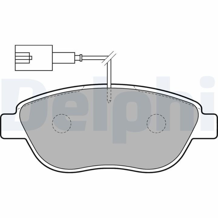 Ön Fren Balatası (137mm) Fiat Linea Stilo Punto Doblo 1.3 JTD (2008-) - Delphi LP1721