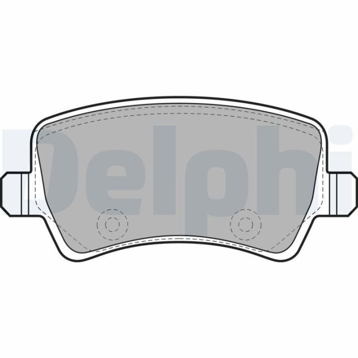 Arka Fren Balatası (106 MM) Land Rover Freelander 2 Ford S-Max Galaxy II Volvo V60 V70 S80 S60 İçin (2006-) - DELPHİ LP2008