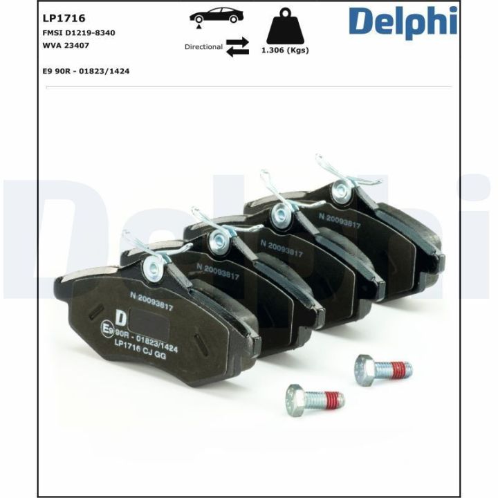 Ön Fren Balatası Citroen C2 C3 İçin - DELPHİ LP1716