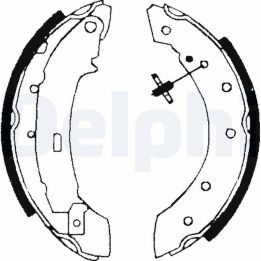 Arka Pabuç Fren Balatası Citroen Saxo 1.1 1.4 1.6 V - DELPHİ LS1717