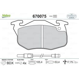 Renault R9 R11 Clio Citroen Saxo Ön Fren Balatası - VALEO 670075