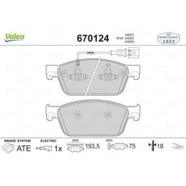 Ön Disk Fren Balatası Volkswagen Transporter T5 (2003-) - Valeo 670124