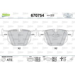 BMW E60 E61 E63 E64 İçin Arka Disk Balatası (2003-2010) - VALEO 670754