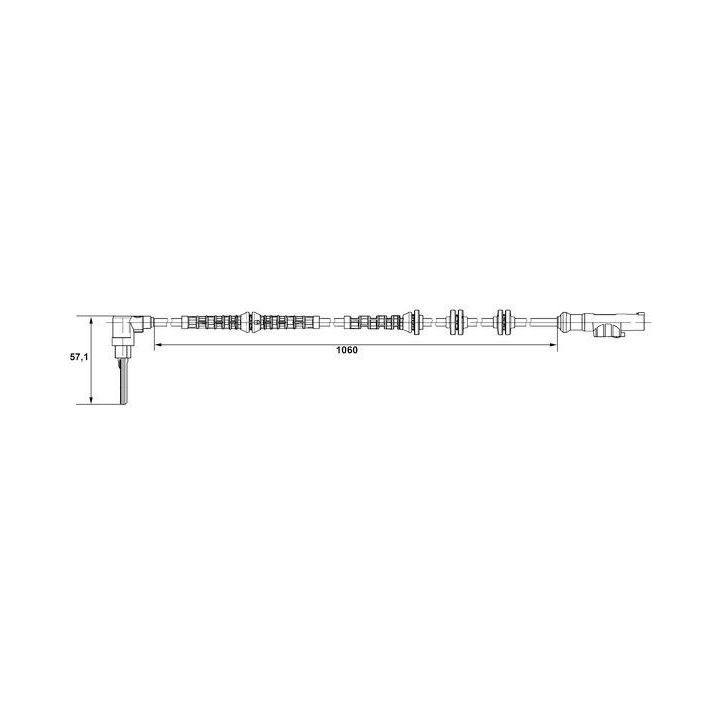 Ön ABS Hız Sensörü Sağ Sol Jumper III Boxer III Ducato III (2006-) - BOSCH 0265007685
