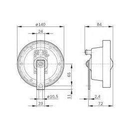 Korna Seti 12V 60W Europa Deco Ring (115dB) - BOSCH 0320223911