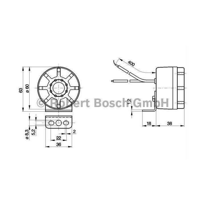 Geri Vites Kornası 12V-24V Üniversal Tüm Araçlar İçin - BOSCH 0986334001