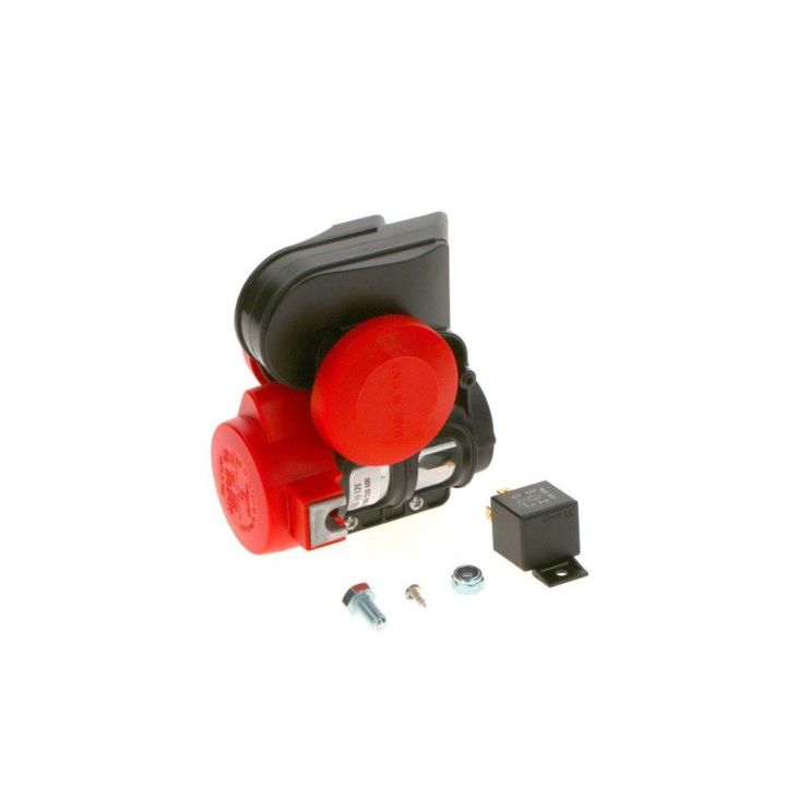 Ferrari Tipi Kompresörlü Çift Tonlu Röleli Korna 12V 240W - BOSCH 0986320400