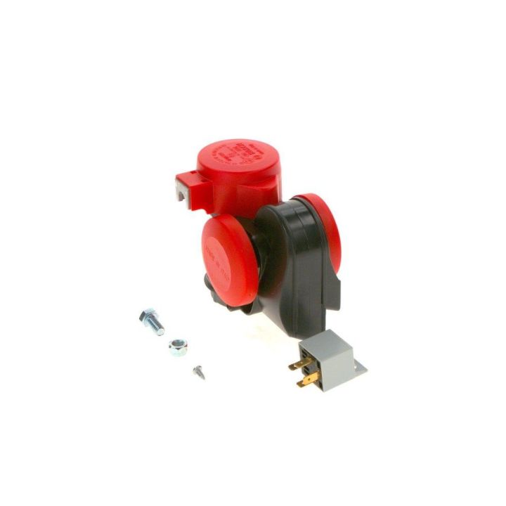 Ferrari Tipi Kompresörlü Çift Tonlu Röleli Korna 24V 520-660 HZ 115DB  - BOSCH 0986320401