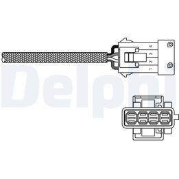 Oksijen Sensörü Peugeot 206, 207, 307 Picasso Citroen C2, C3, C4 - Delphi ES10795-12B1