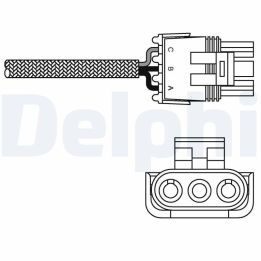 Oksijen Sensörü Opel Astra F - Vectra A Renault Clio I, Megane I - Delphi ES10990-12B1