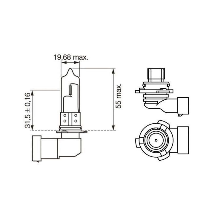 Ampul Eco 12V Hb4 51W P22D - Bosch 1987302808