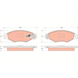 Citroen Xsara Renault Kangoo Thalia Ön Disk Balata Takımı (1989-2016) - TRW GDB1321