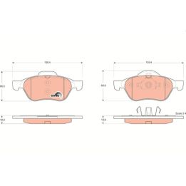 TRW Disk Balata Ön Renault: Laguna II (bg0/1_), Laguna II Grandtour (kg0/1_) 2003-2012